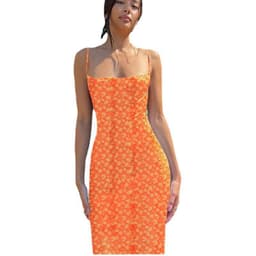 image-2023 Spring Halter Sexy Slim Dress for Women - Print Design