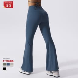 image-European & American Yoga Pants High-Waist Bell-Bottom 80-95