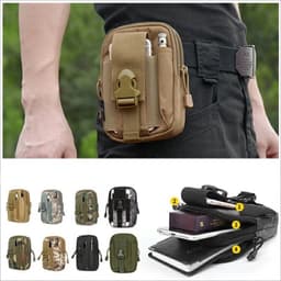 image-Tactical Waist Bag - Desert Digital Waterproof