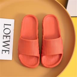 image-Summer Slippers Unisex Non-slip Bathroom Orange