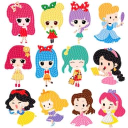 image-Douyin Rabbit Year Puzzle Sticker - DIY Crystal Diamond Fridge Decal - Cartoon Style