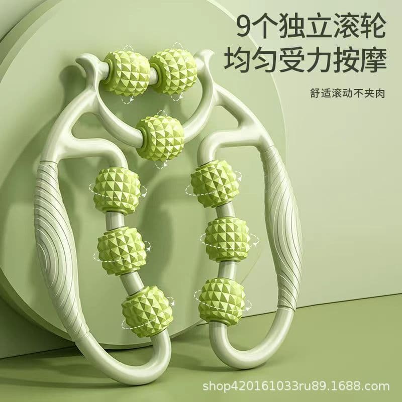 image-Roller Massager Muscle Relaxation Wheel - Green 12