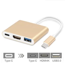 image-XWD 4K Docking Station - Gray Black 3-in-1 Adapter Cable