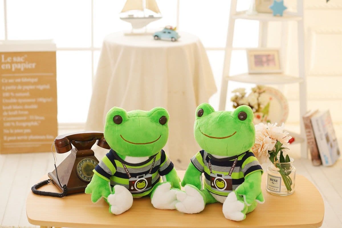 image-Cute Frog Plush Doll - 53cm Soft Toy
