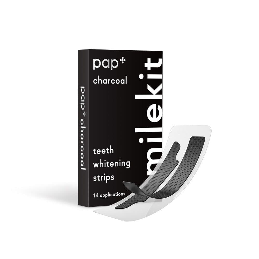 image-Bamboo Charcoal Mint Teeth Whitening Strips - Activated Charcoal