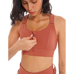 image-Shefit Sports Bra - Large, Shockproof, Zipper Vest Style