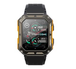 image-New C20pro Waterproof Smart Watch - Black, Multi-Sport, Step Count
