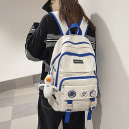 image-Klein Blue Nylon Backpack - Water Resistant School Bag