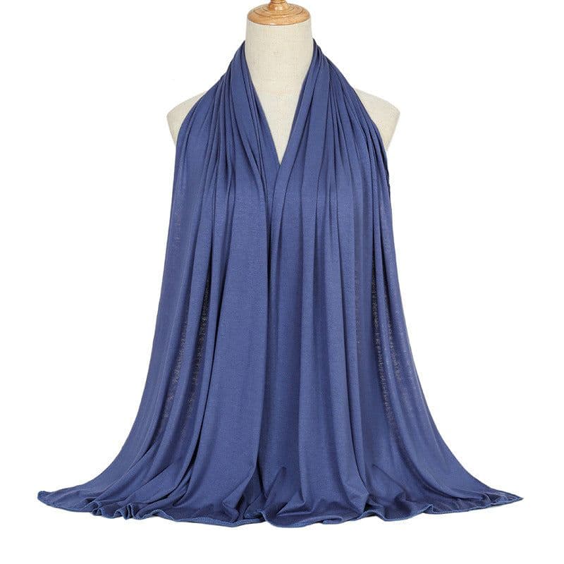 image-Modal Cotton Scarf - Long Soft Casual Solid Color