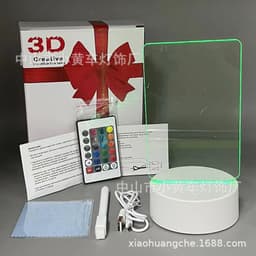 image-16-Color Remote USB 3D Night Light Erasable Graffiti Board Lamp 12*15