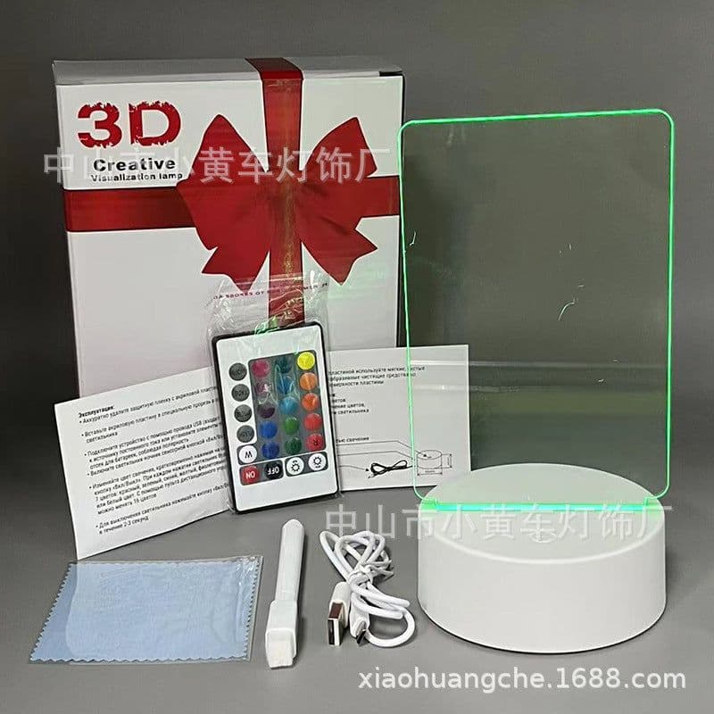 image-16-Color Remote USB 3D Night Light Erasable Graffiti Board Lamp 12*15