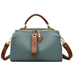 image-Boston Shoulder Bag - Black PU Casual