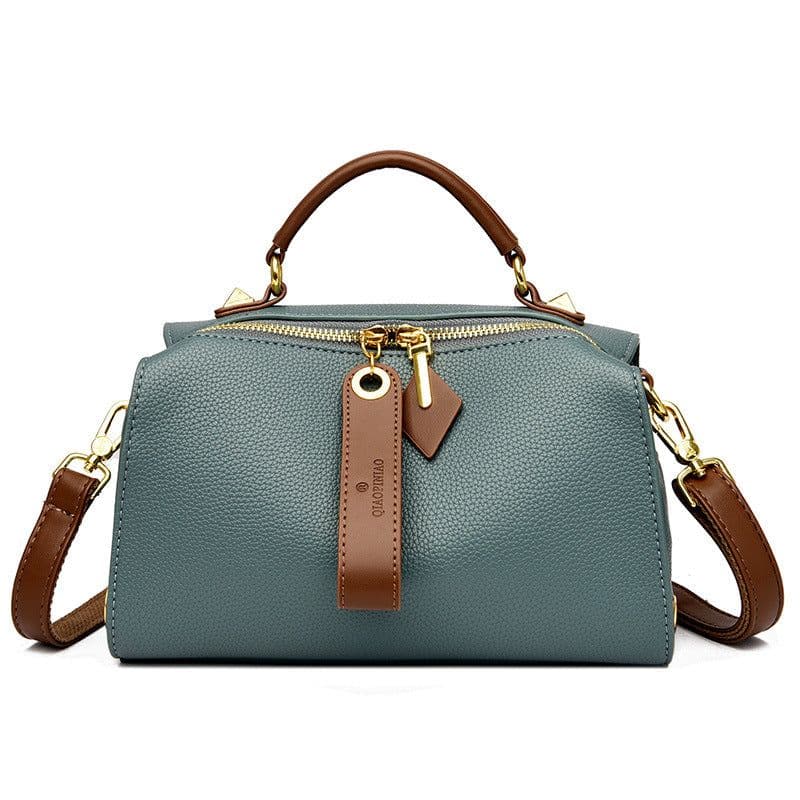 image-Boston Shoulder Bag - Black PU Casual
