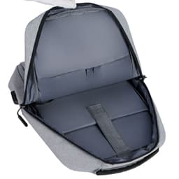 image-Little Elite 20-35L Business Backpack - Gray USB Charging Oxford Cloth