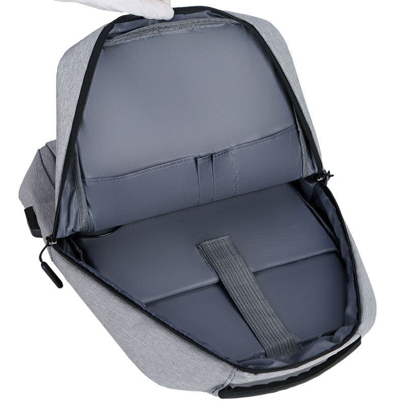 image-Little Elite 20-35L Business Backpack - Gray USB Charging Oxford Cloth