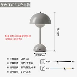 image-Nordic Mushroom Table Lamps - Cross-border Sale - Low Prices