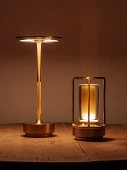 image-Grammy Outdoor Metal Table Lamp - Black Touch Modern