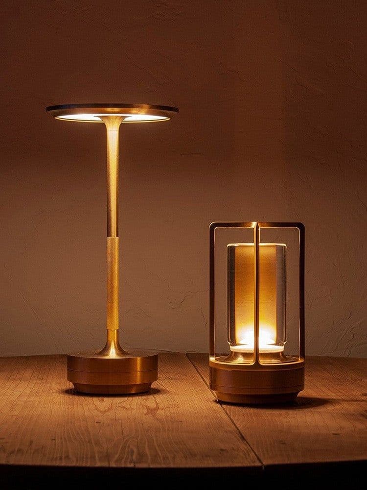 image-Grammy Outdoor Metal Table Lamp - Black Touch Modern