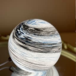 image-Shigeichi Planet Table Lamp - Blue Black Glass LED