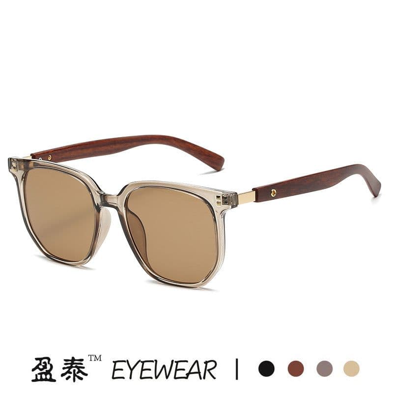 image-Women's Sunglasses - Brown Retro Square Frame
