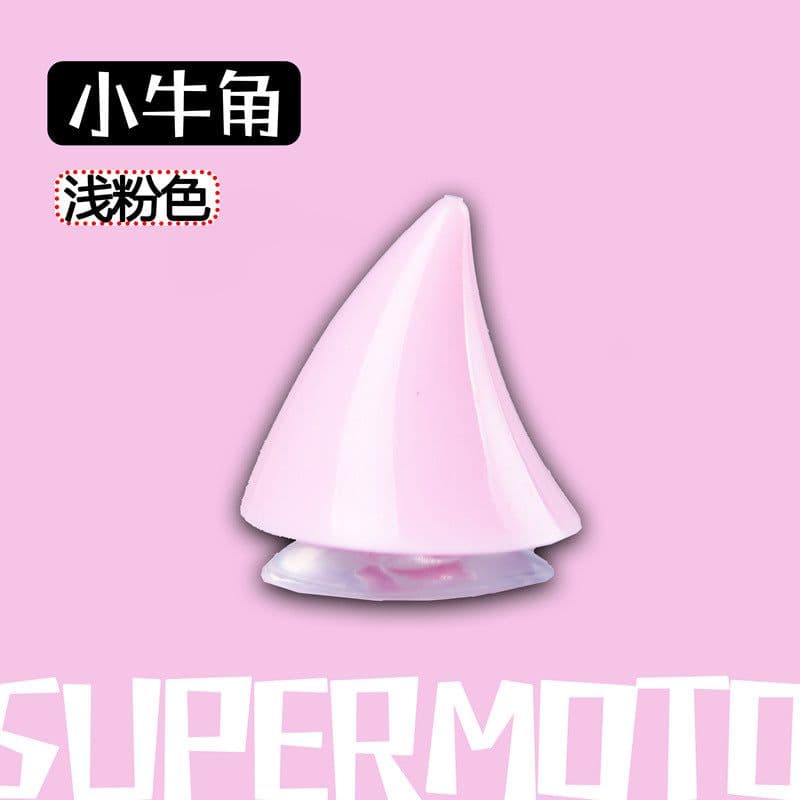 image-Electric vehicle helmet decoration big and small horns motorcycle helmet devil sucker horns universal wings creative personality