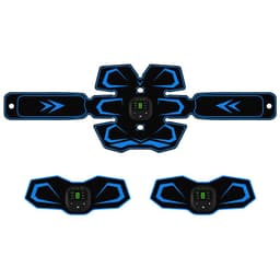 image-Anmer EMS Abdominal Muscle Trainer Belt - Blue, Foldable