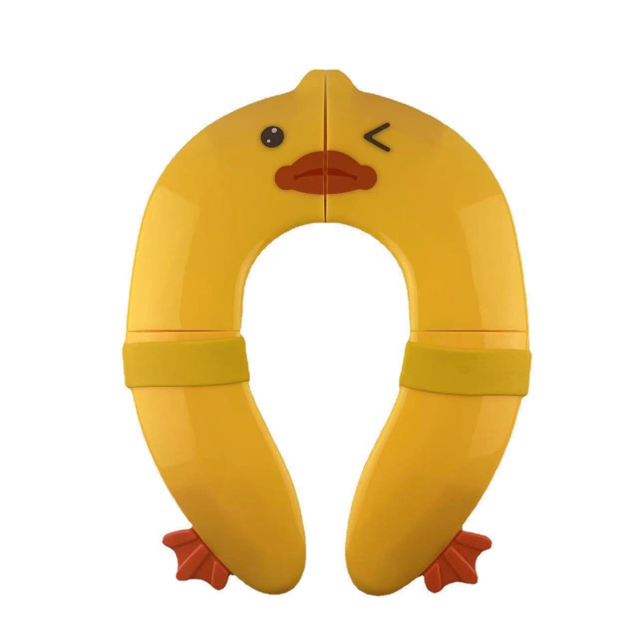 image-Children's Folding Toilet Seat - Portable Yellow
