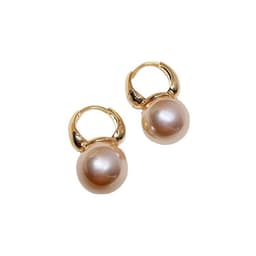 image-Fanshu Pearl Earrings - Simple French Retro Style for Women - 50 Characters Max