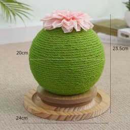 image-Cat climbing frame mushroom sisal rope cat scratching board does not shed crumbs, claw grinding artifact small cat frame does not take up space cat toy