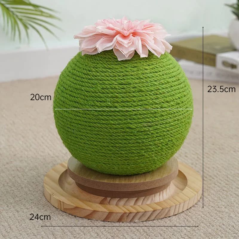 image-Cat climbing frame mushroom sisal rope cat scratching board does not shed crumbs, claw grinding artifact small cat frame does not take up space cat toy