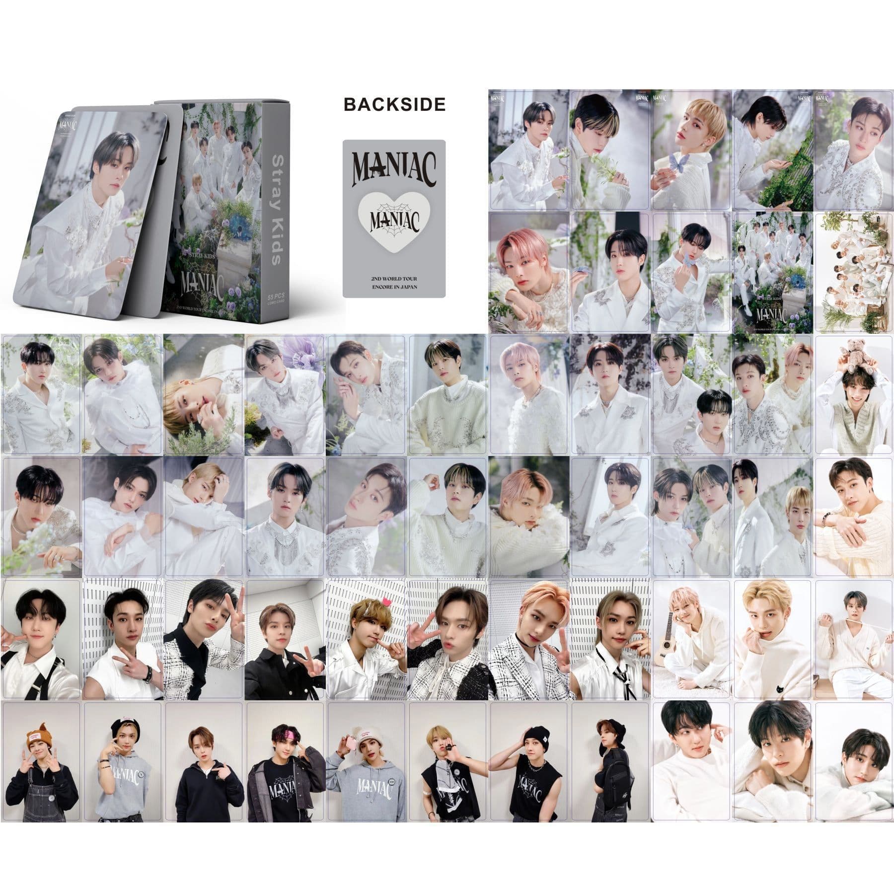 image-SK Stray Kids Album Cards - Bang Chan, Lee Know, Hyunjin