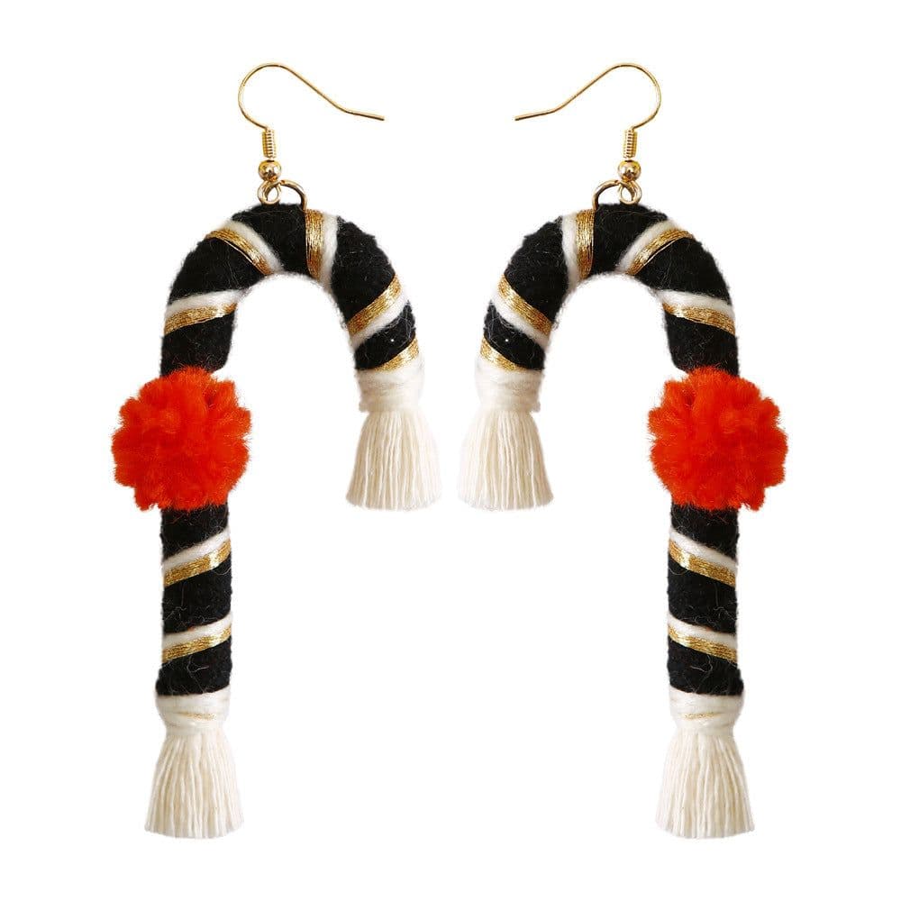 image-Green Tassel Earrings Women Bohemian Layered