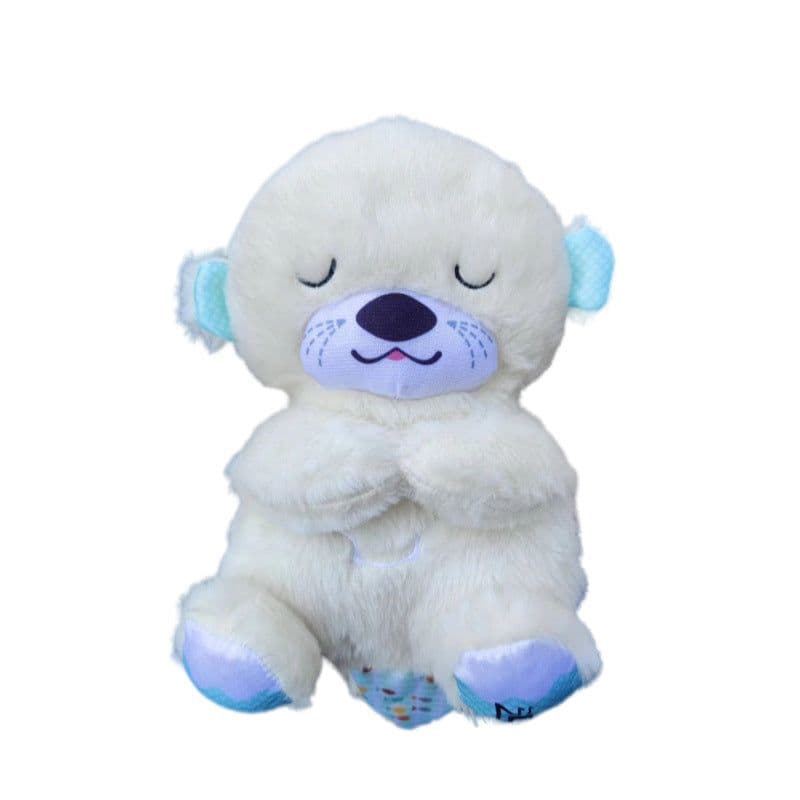 image-Breathing Bear Otter Plush Toy - 32cm Soothing