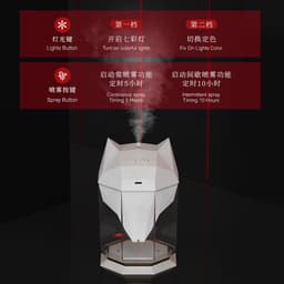 image-2021 new wolf wolf humidifier USB mini colorful lights indoor desktop air purification hydrating spray moisturizing