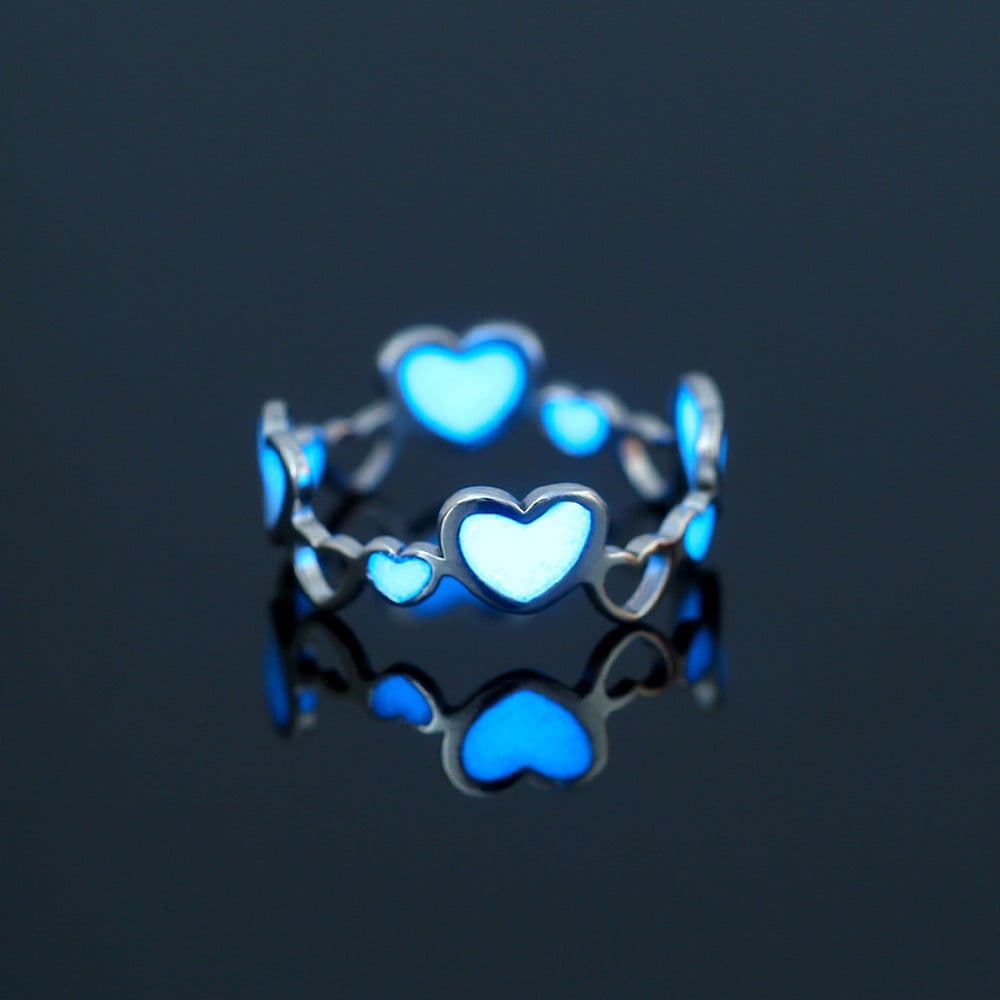 image-Nooxian Stainless Steel Ring - Blue Pentagram Size 8