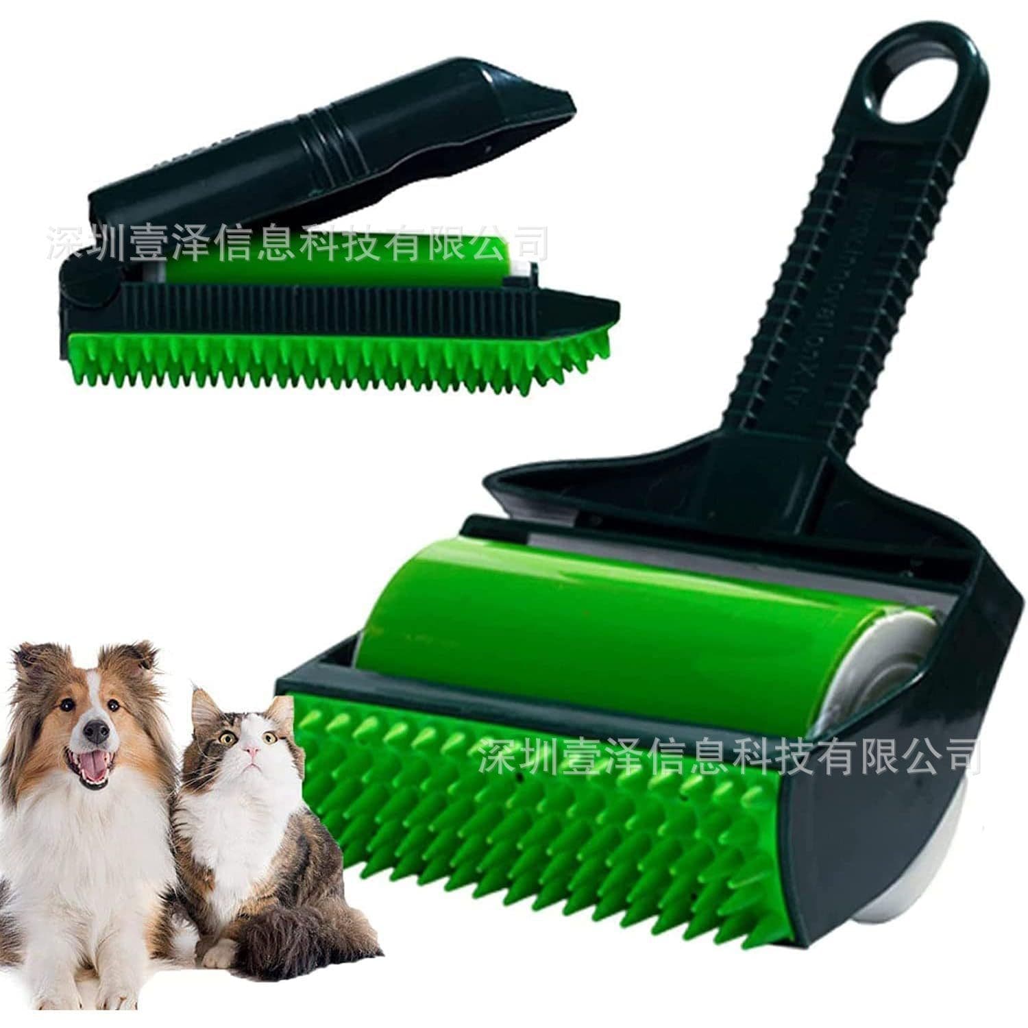 image-Cross-border Reusable Sticky Picker Set Handheld Sticky Roller Pet Hair Remover Washable