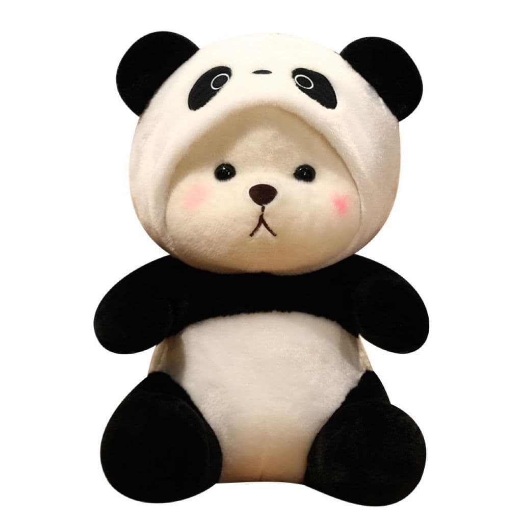 image-Little Bear Hug Strawberry Plush Toy - Teddy Bear Doll