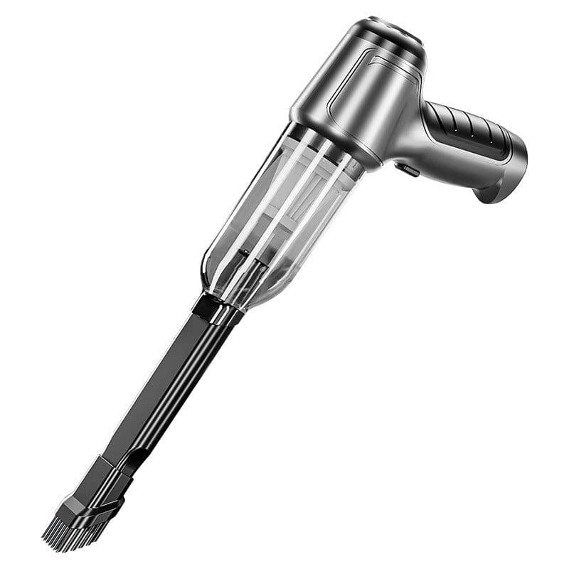 image-High-Power Dual-Use Handheld Car Vacuum Cleaner - Silver Gray 120W