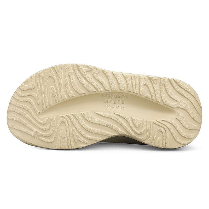 image-Shit feeling slippers men's summer outdoor wear trend non-slip outdoor sports soft bottom beach shoes slippers men's sandals