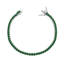 image-Sterling Silver 925 S925 Tennis Chain Bracelet - Geometry Zircon Fashion Jewelry for Women