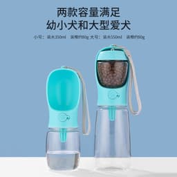image-Portable Dog Water Cup - Plastic Pet Drinking Cup for Outdoor Use