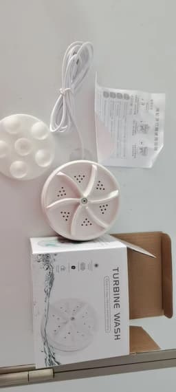 image-Portable turbo washing machine home dormitory travel mini turbo washing machine socks underwear cleaning lazy artifact