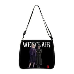 image-Cross-border Adams family Wednesday addams ladies shoulder bag niche armpit bag fashion handbag