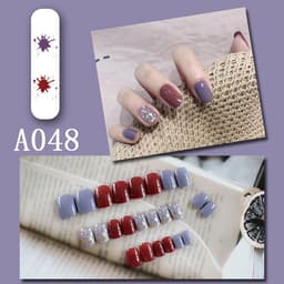 image-Internet celebrity new fake nails wearable nails finished nail patches nail art patches removable nail patches nail art accessories