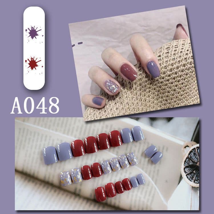image-Internet celebrity new fake nails wearable nails finished nail patches nail art patches removable nail patches nail art accessories