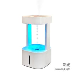 image-Foreign trade anti-gravity drip humidifier anti-gravity water drop backflow atomizer LED colorful night light APP remote control
