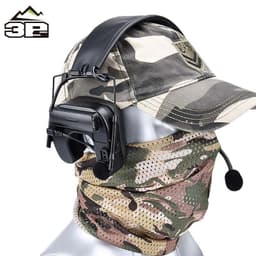 image-3PS Tactical Headphones C4 U-Type Wired Sand