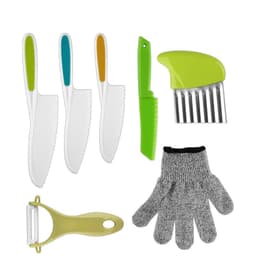 image-Children's Plastic Knife Set 19pc - Serrated Blade