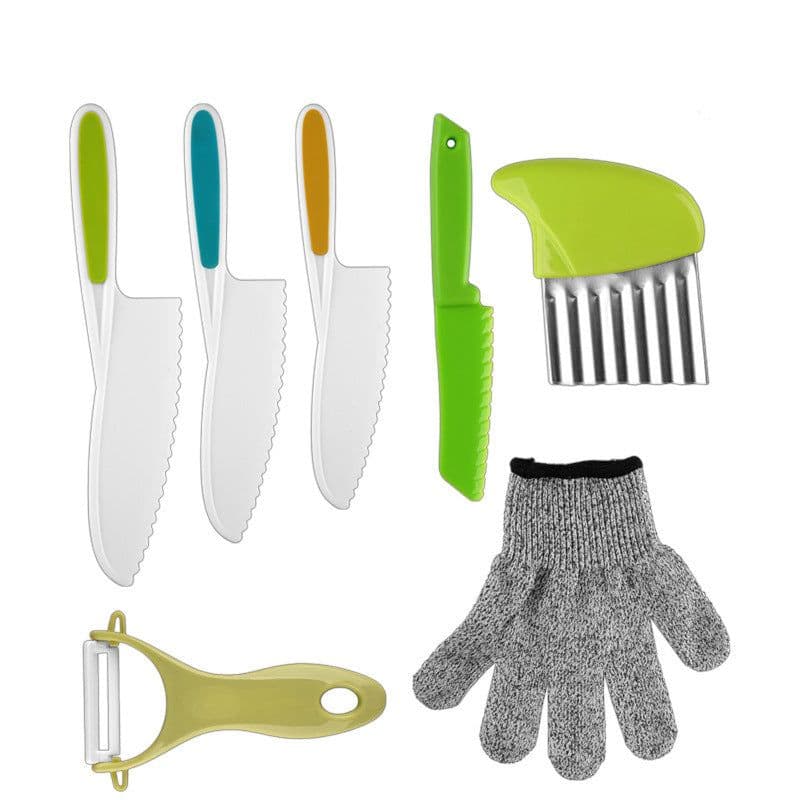 image-Children's Plastic Knife Set 19pc - Serrated Blade
