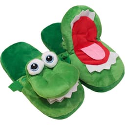 image-Douyin same style funny mouth can move slippers autumn and winter crocodile cotton slippers cartoon cold-proof foreign style couple students